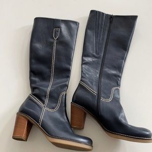 Gabor navy genuine leather boots
